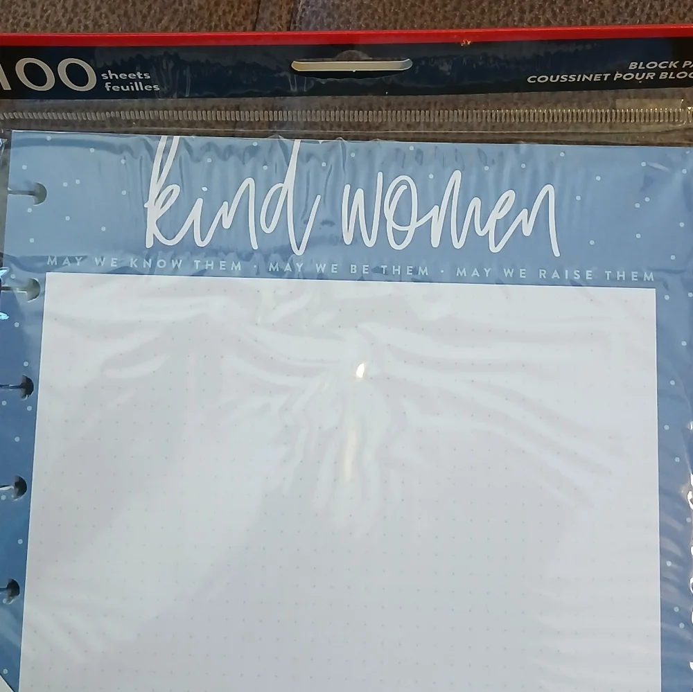 The Happy Planner X Rongrong DeVoe block pad 100 sheets classic sized